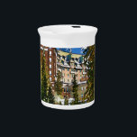 Rocky Mountain Castle - Banff Canada Pitcher<br><div class="desc">There is nothing like visiting a world class resort such as Banff,  in the Canadian Rockies and staying in superior lodgings surrounded by the towering Rocky Mountains.</div>