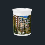 Rocky Mountain Castle - Banff Canada Pitcher<br><div class="desc">There is nothing like visiting a world class resort such as Banff,  in the Canadian Rockies and staying in superior lodgings surrounded by the towering Rocky Mountains.</div>