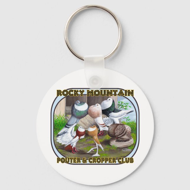Rocky Mountain Club Logo Keychain (Front)