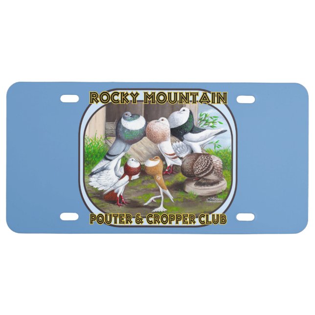 Rocky Mountain Club Logo License Plate (Front)