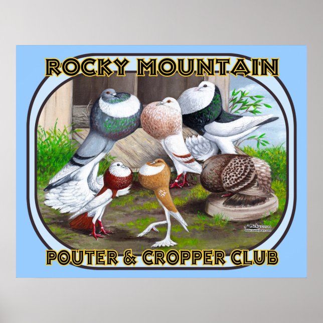 Rocky Mountain Club Logo Poster (Front)