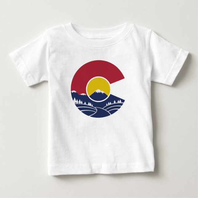 Rocky Mountain Colorado C Baby T-Shirt (Front)