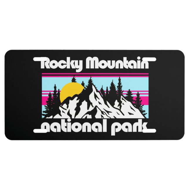 Rocky Mountain,Colorado License Plate (Front)