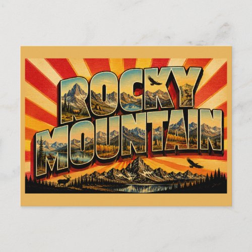 Rocky Mountain Colorado National Park Alpine Lake Postcard