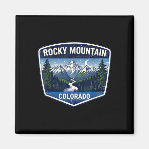 Rocky mountain colorado nature hiking adventure magnet