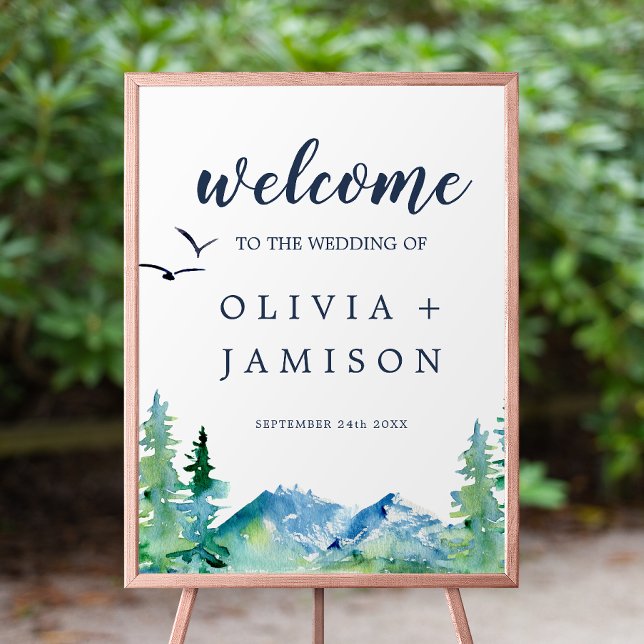 Rocky Mountain Destination Wedding Welcome Poster (Creator Uploaded)