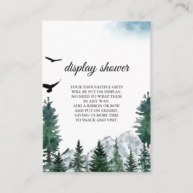 Rocky Mountain Display Shower Card (Front)