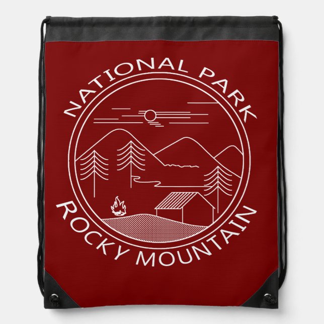 Rocky Mountain Drawstring Bag (Front)
