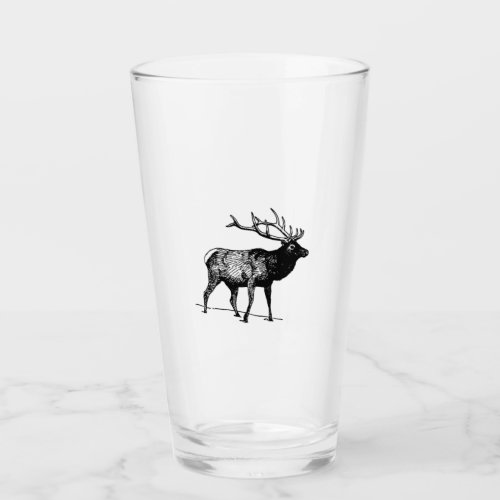 Rocky Mountain Elk Bull Glass