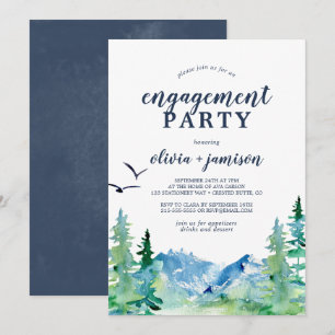 Rocky Mountain Engagement Party Invitation