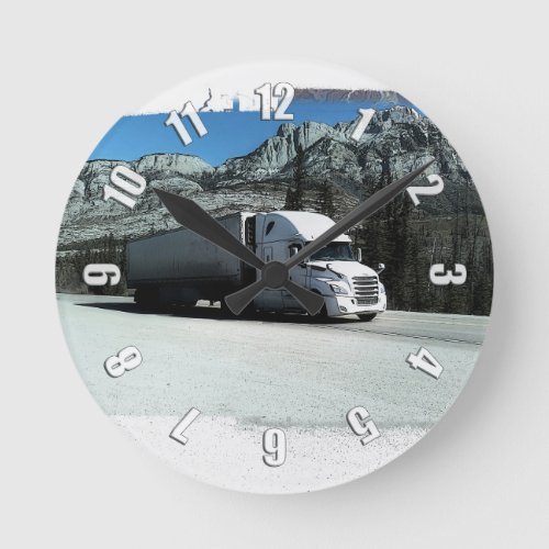 Rocky Mountain Hauler _ Freight Truck Driver  Roun Round Clock