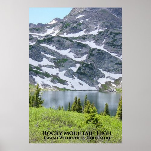 Rocky Mountain High Scenic Landscape Poster