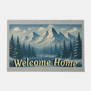 “ROCKY MOUNTAIN HOME" Indoor/Outdoor Doormat
