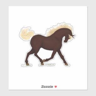Rocky Mountain Horse Brown Pony Equestrian Sticker