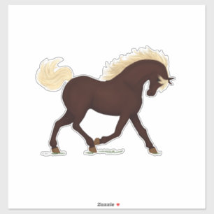Rocky Mountain Horse Brown Pony Equestrian Sticker