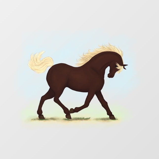 Rocky Mountain Horse Equestrian Decal (Sheet)