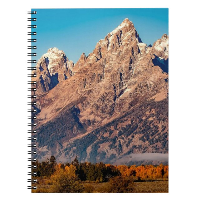 Rocky mountain image on notebook (Front)