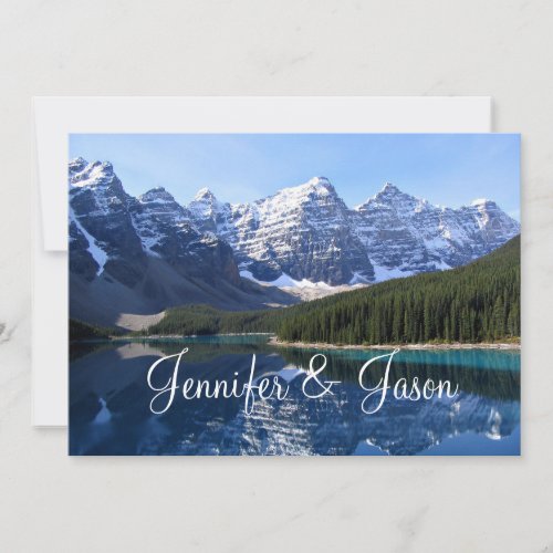 Rocky Mountain Lake Country Wedding Invitations