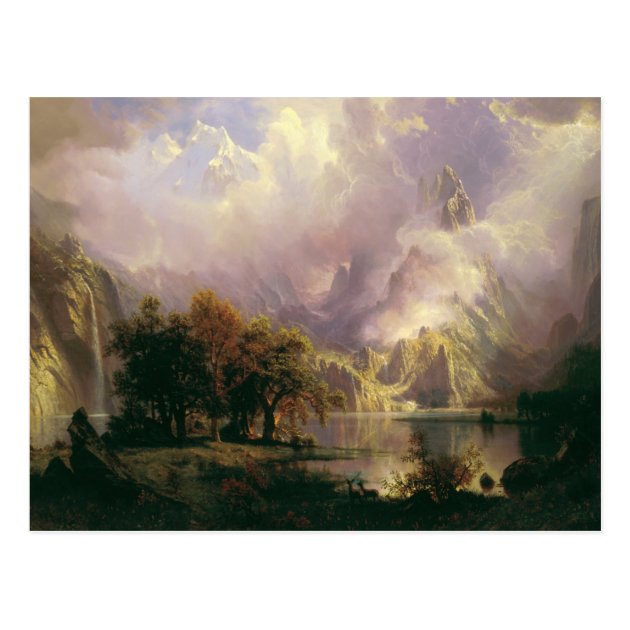 Rocky Mountain Landscape By Albert Bierstadt 1870 Postcard Zazzle Com   Rocky Mountain Landscape By Albert Bierstadt 1870 Postcard R3eade95764c14e4399f276d9bf7198ad Vgbaq 8byvr 630 