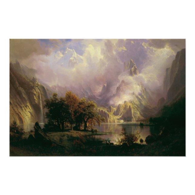 Rocky Mountain Landscape Majestic Scenery Poster (Front)