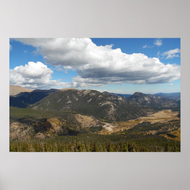 Rocky Mountain Landscape Photo Nature Wall Poster (Front)