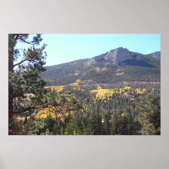 Rocky Mountain Landscape Photo Nature Wall Poster (Front)