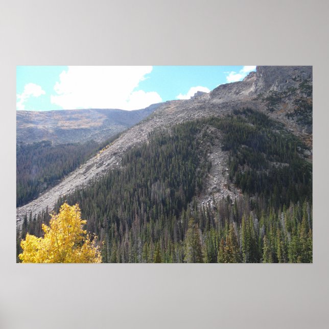 Rocky Mountain Landscape Photo Nature Wall Poster (Front)