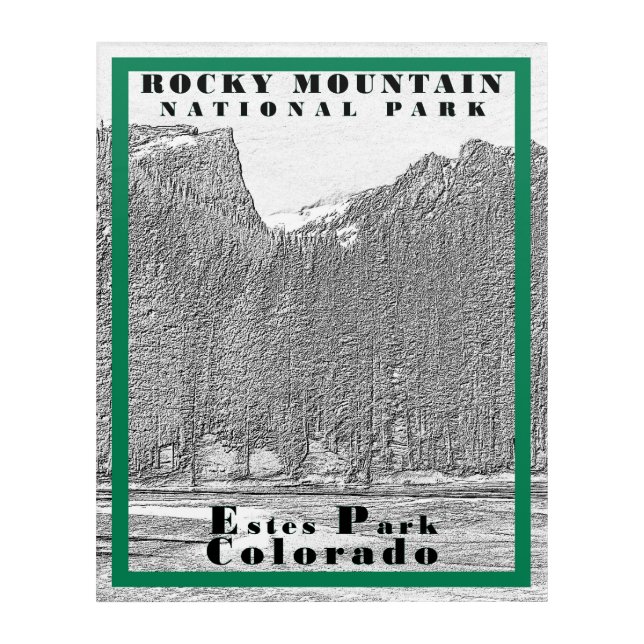 Rocky Mountain National Park - 16 x 20 Acrylic Acrylic Print (Front)