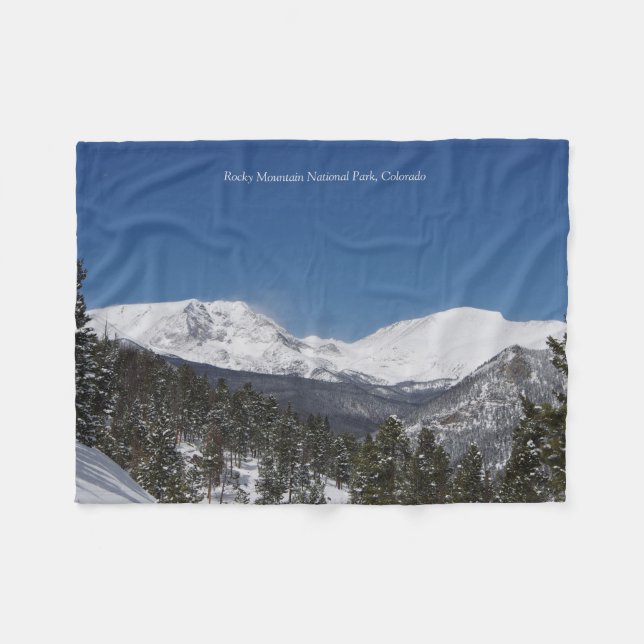 Rocky Mountain National Park 2 fleece blanket (Front (Horizontal))