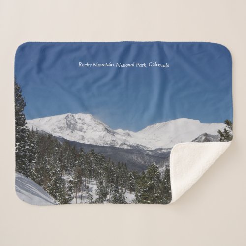 Rocky Mountain National Park 2 sherpa blanket