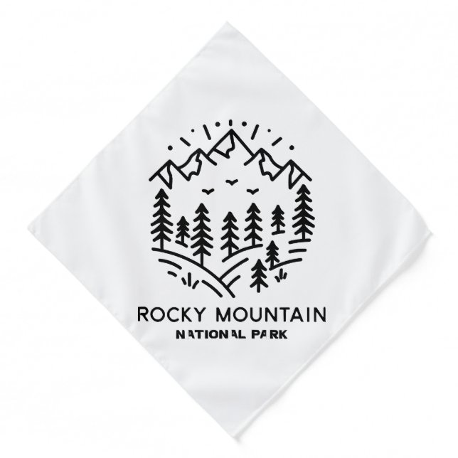 Rocky Mountain National Park  Bandana (Front)