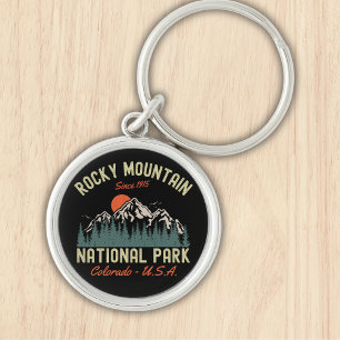 Rocky Mountain National Park Beaituful Landscape Keychain