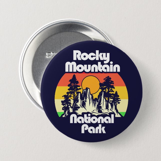 Rocky Mountain National Park Button (Front & Back)