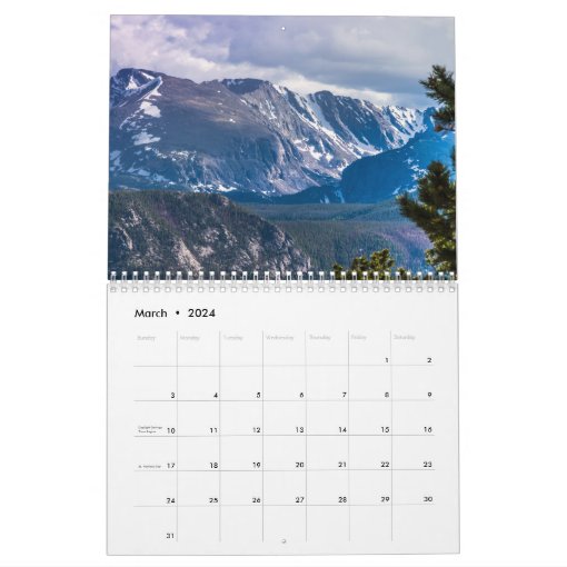 Rocky Mountain National Park Calendar Zazzle