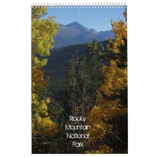 Rocky Mountain National Park Calendar