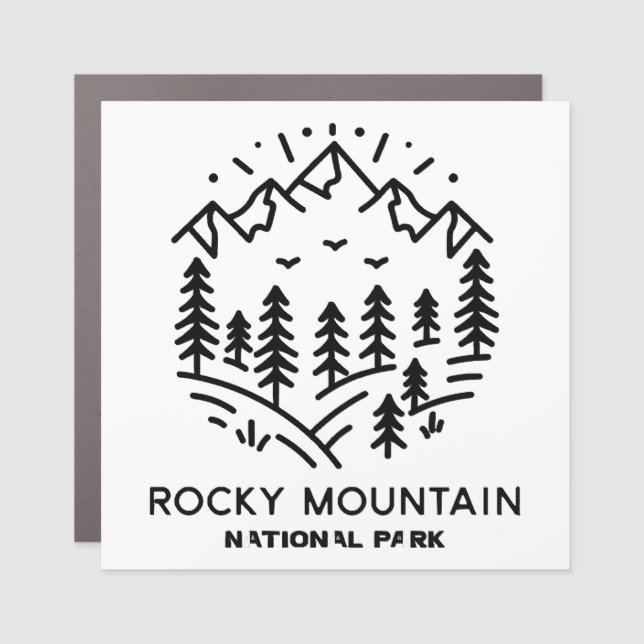Rocky Mountain National Park  Car Magnet (Front)
