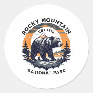 Rocky Mountain National Park Classic Round Sticker