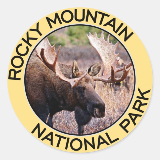 Rocky Mountain National Park Classic Round Sticker (Front)