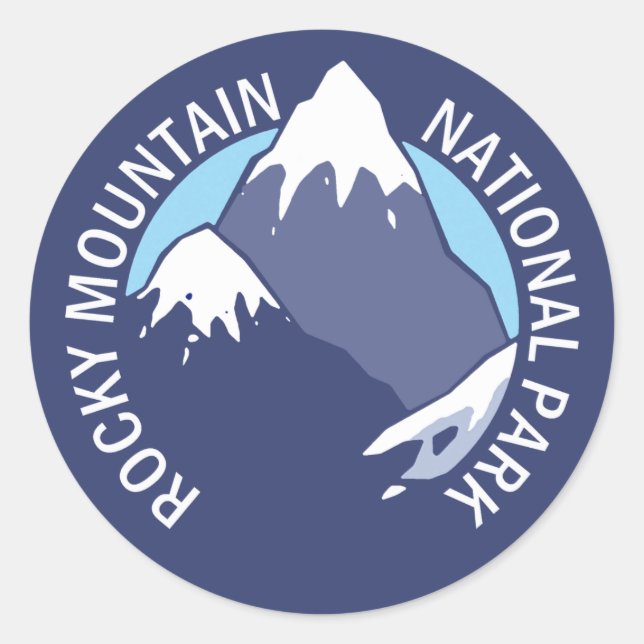 Rocky Mountain National Park Classic Round Sticker (Front)