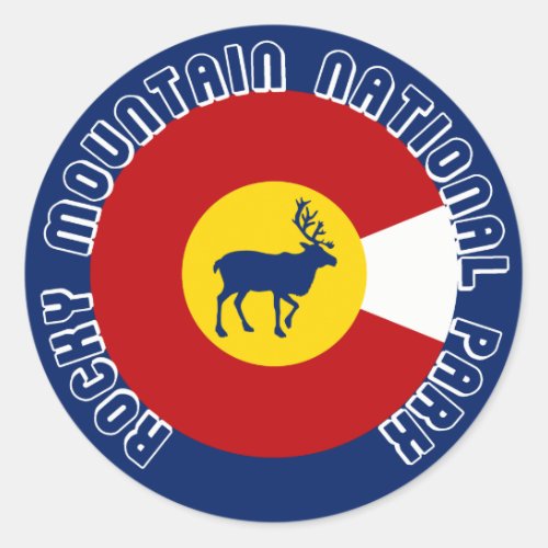 Rocky Mountain National Park Classic Round Sticker