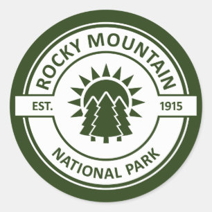 Rocky Mountain National Park Classic Round Sticker