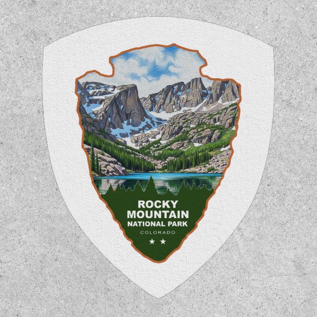 Rocky Mountain National Park Colorado Arrowhead Patch (Front)