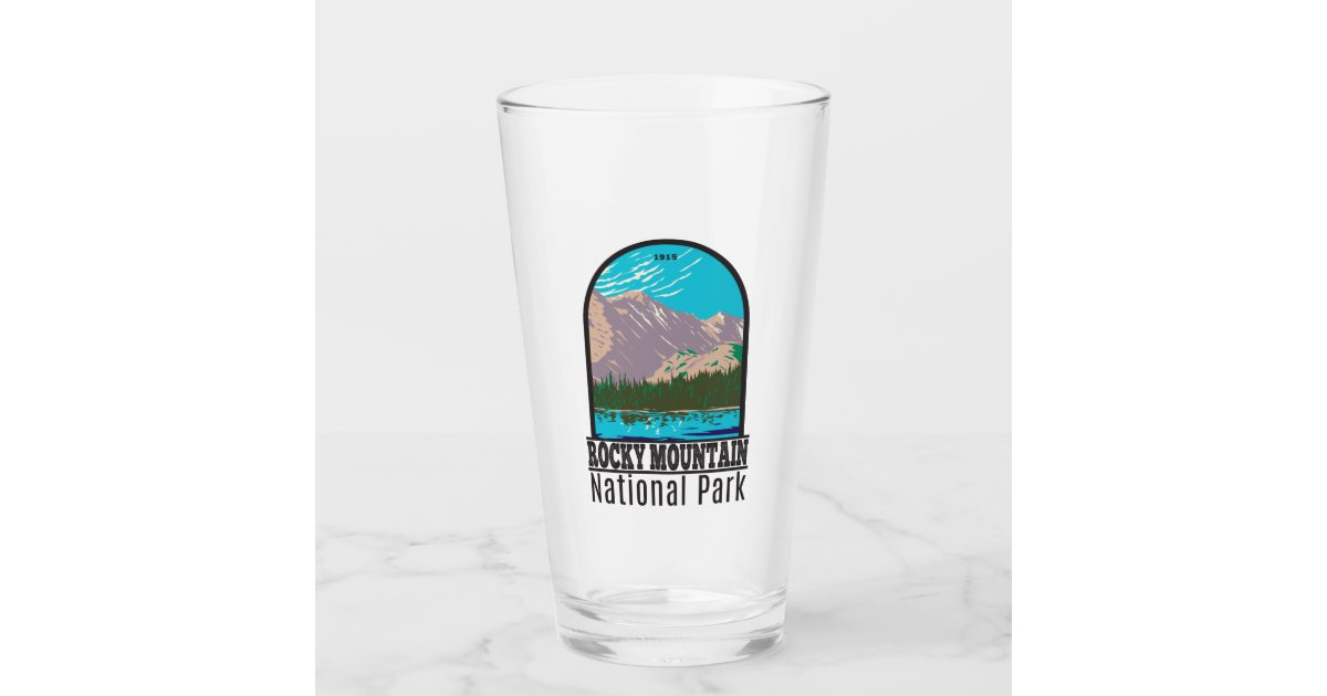 The Longs Peak Pint | Handblown Mountain Beer Glass Made in USA