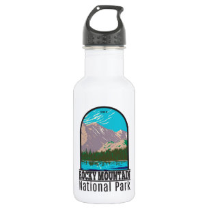Rocky Mountain National Park Colorado Bear Lake Stainless Steel Water Bottle