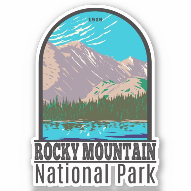 Rocky Mountain National Park Colorado Bear Lake Sticker (Front)