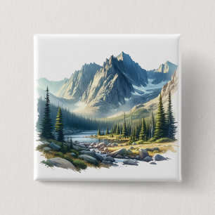 Rocky Mountain National Park Colorado Button