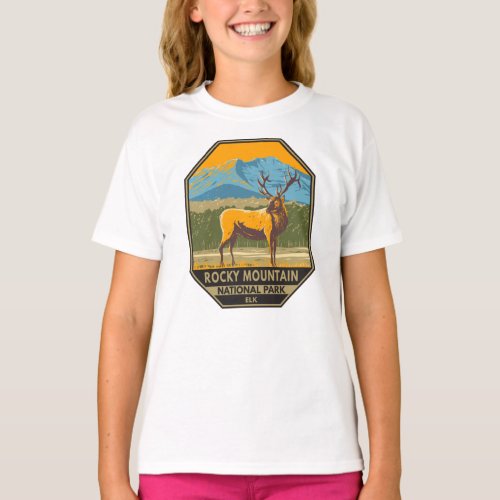 Rocky Mountain National Park Colorado Elk Vintage  T_Shirt