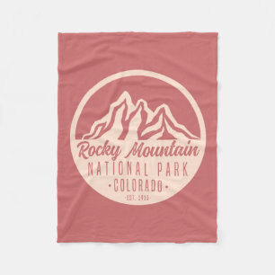 Rocky Mountain National Park Colorado Fleece Blanket