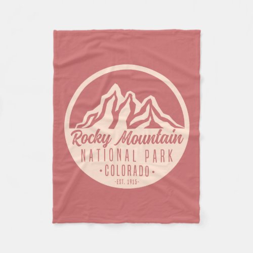 Rocky Mountain National Park Colorado  Fleece Blanket