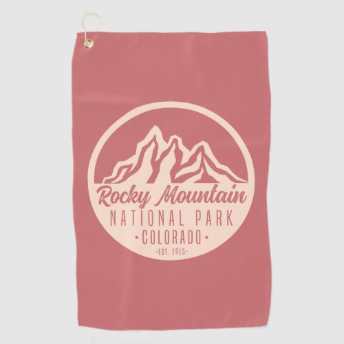 Rocky Mountain National Park Colorado Golf Towel